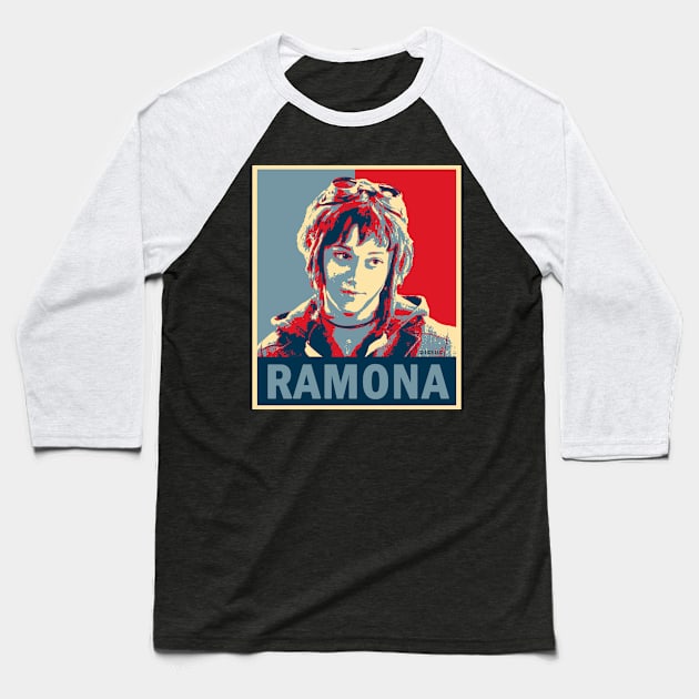 Ramona Baseball T-Shirt by valentinahramov